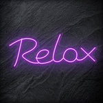 "Relax" LED Neon Sign Schriftzug - NEONEVERGLOW