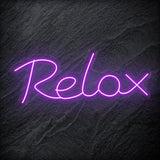 "Relax" LED Neon Sign Schriftzug - NEONEVERGLOW
