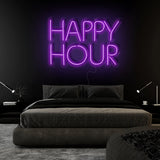 "Happy Hour" LED Neonschild Sign Schriftzug - NEONEVERGLOW