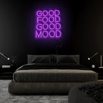 "Good Food Good Mood" LED Neon Sign Schriftzug - NEONEVERGLOW