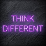 "Think Different" LED Neon Schriftzug Sign - NEONEVERGLOW