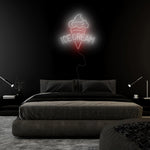 "Eis Ice Cream" LED Neonschild Sign Schriftzug - NEONEVERGLOW