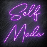 "Selfmade" LED  Neon Schriftzug Sign - NEONEVERGLOW