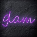 "Glam" LED Neon Schriftzug Sign - NEONEVERGLOW
