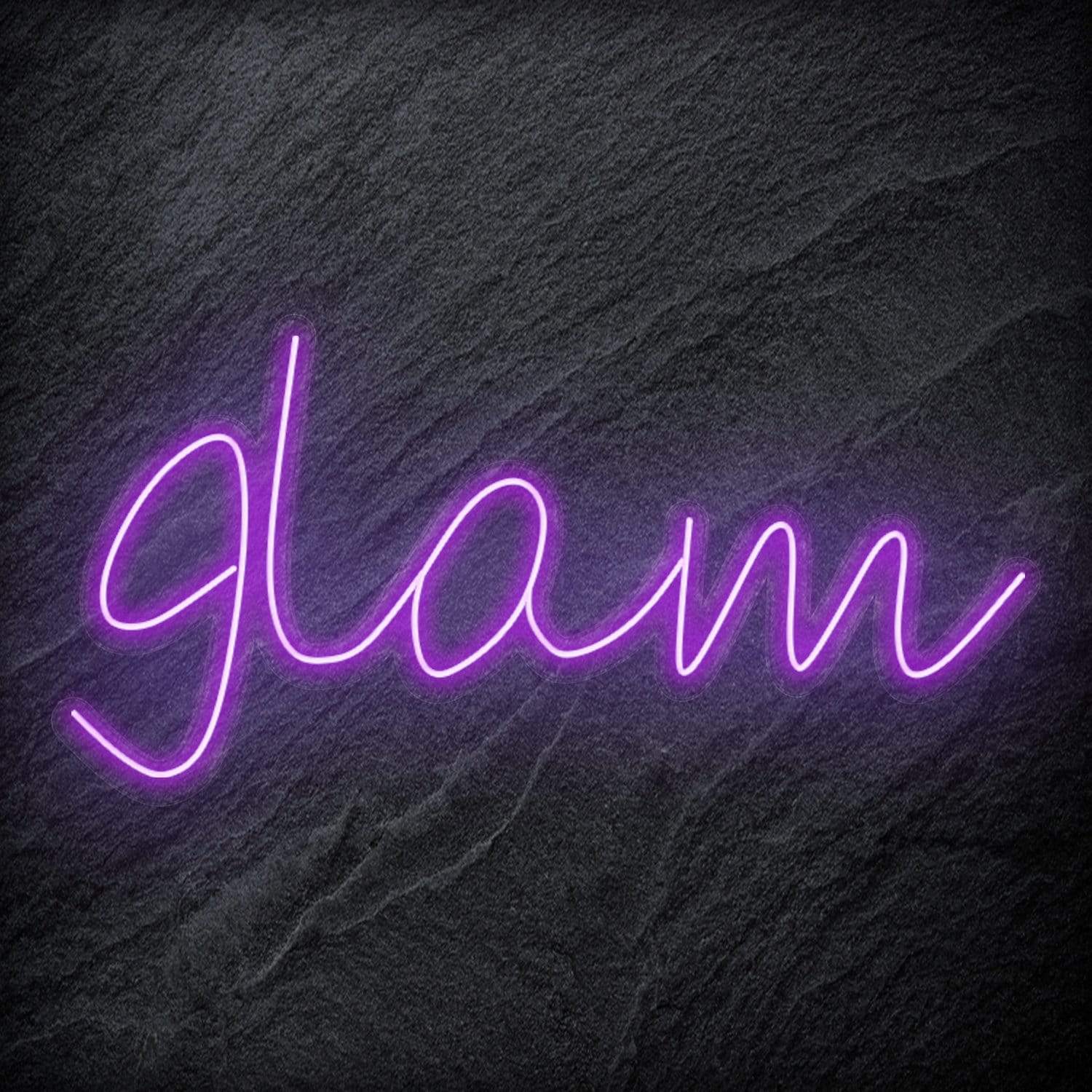 "Glam" LED Neon Schriftzug Sign - NEONEVERGLOW