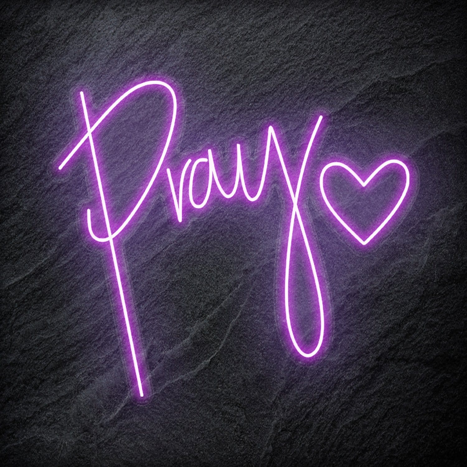 "Pray" LED Neonschild - NEONEVERGLOW