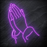 " Glaube Hoffnung Beten " LED Neonschild Sign - NEONEVERGLOW