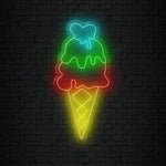" Ice Cream Eis" LED Neonschild Sign Schriftzug - NEONEVERGLOW