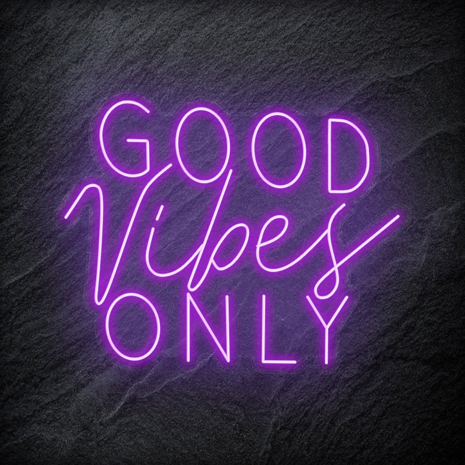 "Good Vibes Only" LED Neon Schriftzug Sign - NEONEVERGLOW