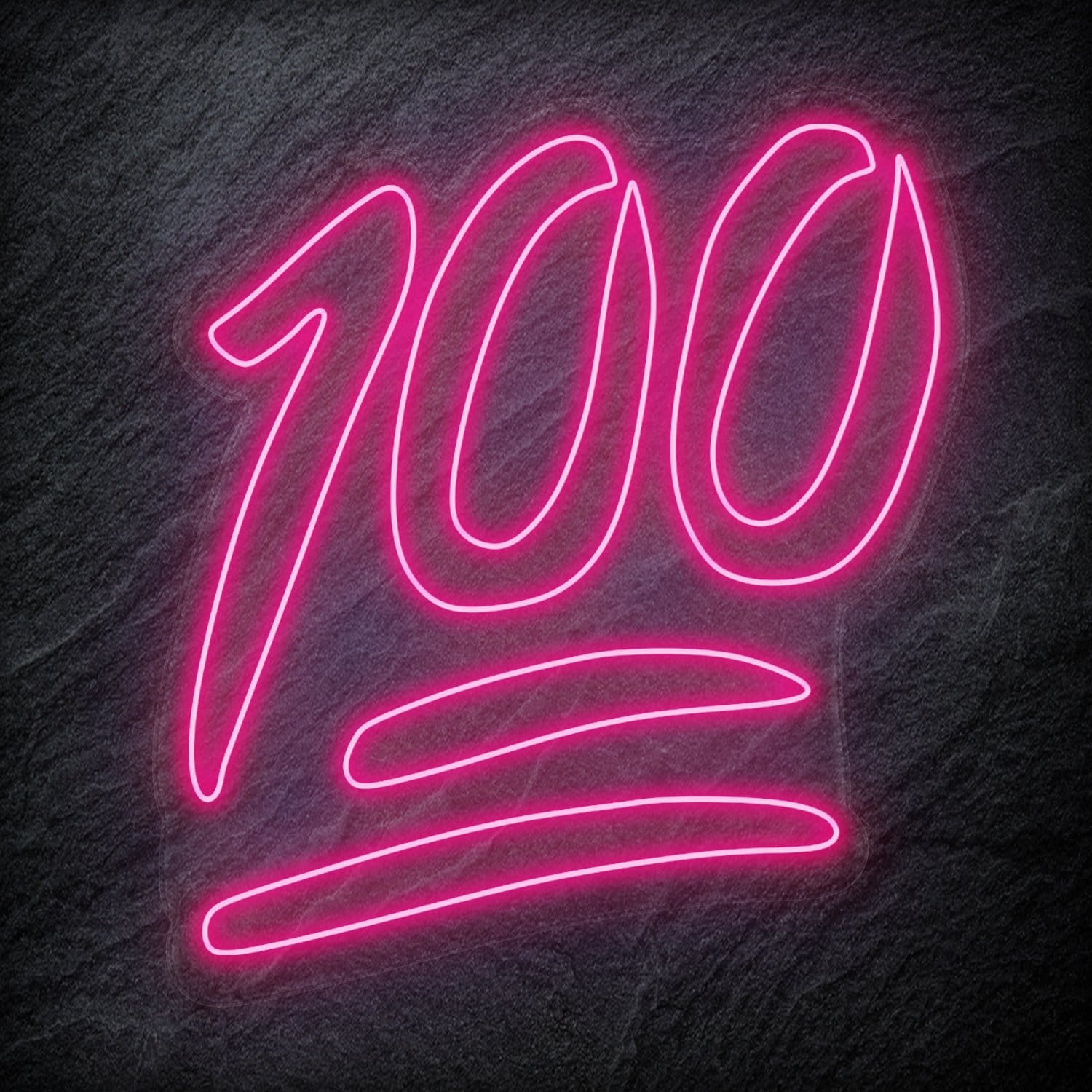 "100" LED Neon Schriftzug - NEONEVERGLOW