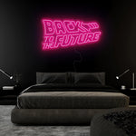 "Back to The Future" LED Neonschild Sign Schriftzug - NEONEVERGLOW