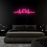 "Herz Puls" LED Neonschild Sign - NEONEVERGLOW