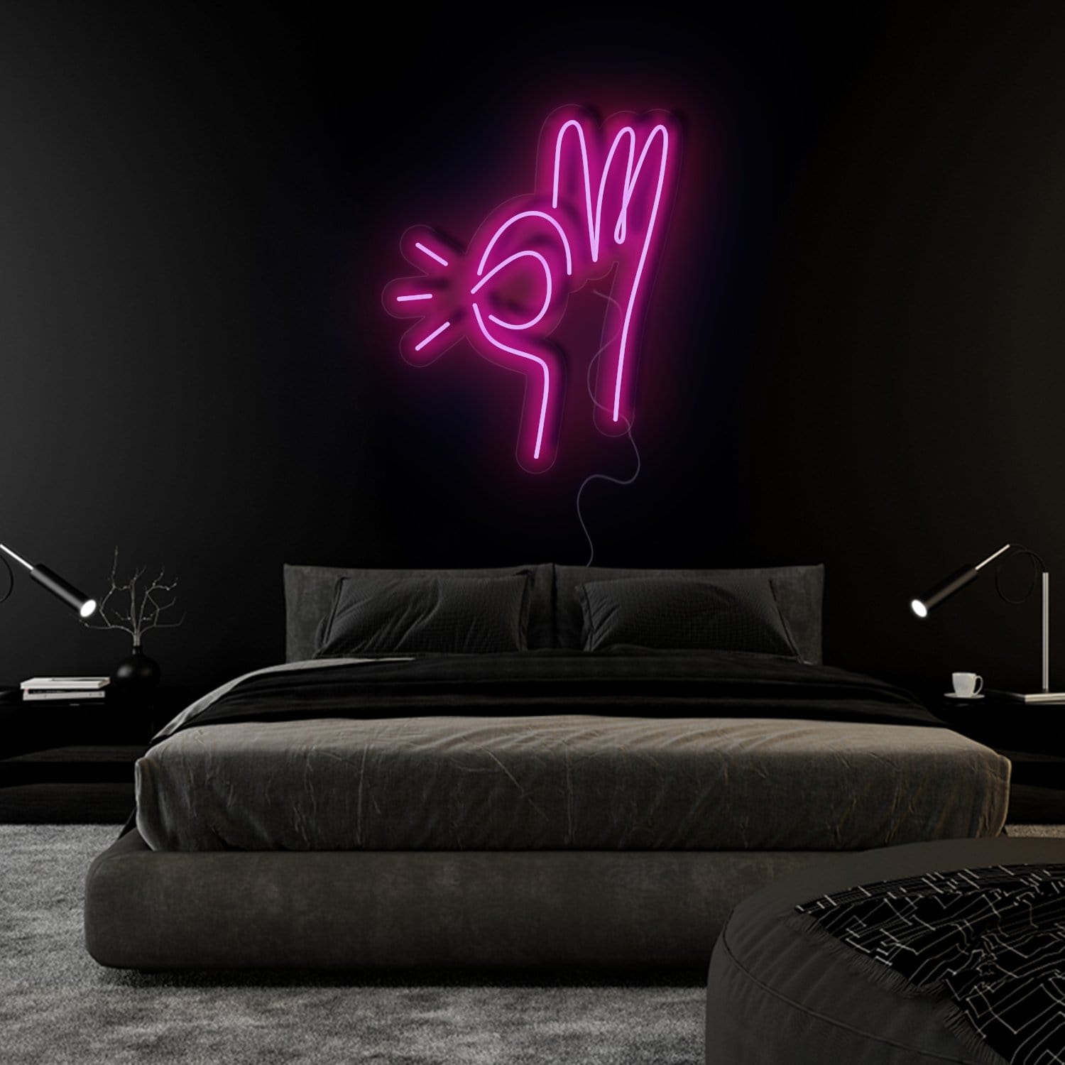 " Hand " LED Neonschild Sign Schriftzug - NEONEVERGLOW