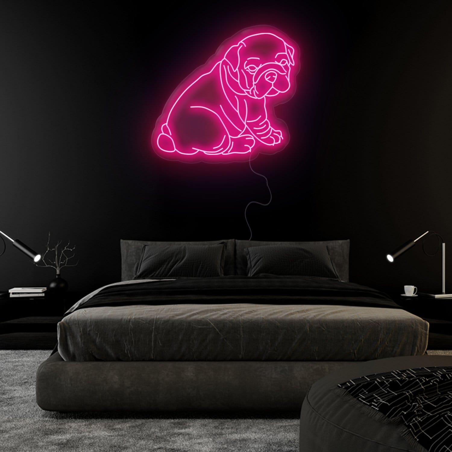 "Bulldogg" LED Neonschild Sign - NEONEVERGLOW