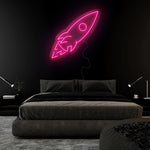 "Rakete" LED Neonschild Sign - NEONEVERGLOW