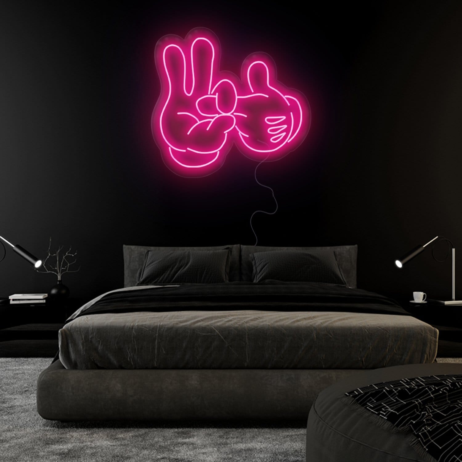 "2 Hände " LED Neonschild Sign - NEONEVERGLOW