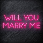 "Will You Marry Me" LED Neon Sign Schriftzug - NEONEVERGLOW