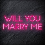 "Will You Marry Me" LED Neon Sign Schriftzug - NEONEVERGLOW