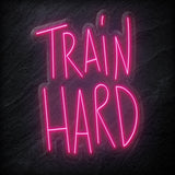 "Train Hard" LED Neon Sign Schriftzug - NEONEVERGLOW