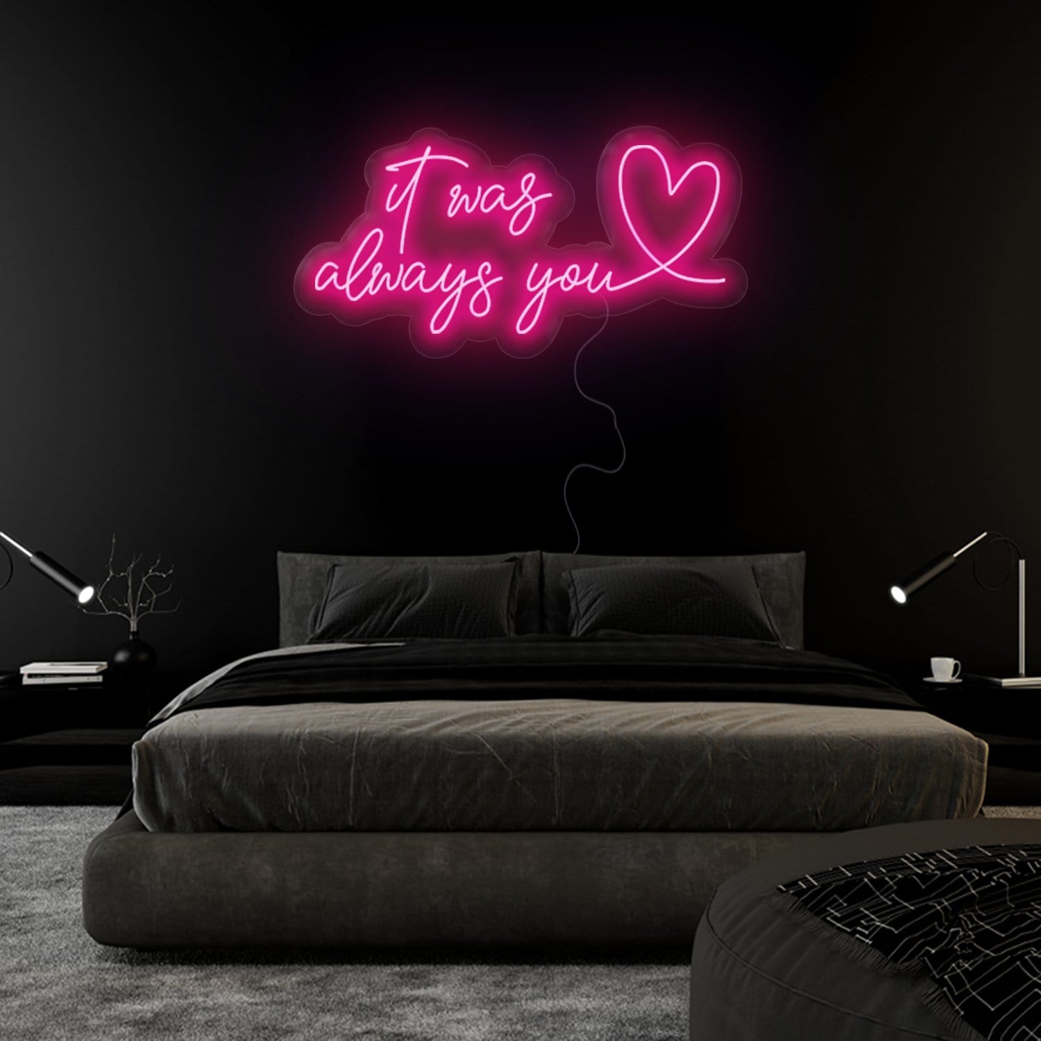 "It Was Always You" LED Neonschild Sign Schriftzug - NEONEVERGLOW