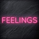 "Feelings"LED  Neon Schriftzug Sign - NEONEVERGLOW