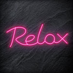"Relax" LED Neon Sign Schriftzug - NEONEVERGLOW