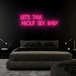 "Let´s Talk" LED Neon Sign Schriftzug - NEONEVERGLOW