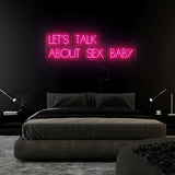 "Let´s Talk" LED Neon Sign Schriftzug - NEONEVERGLOW