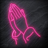 " Glaube Hoffnung Beten " LED Neonschild Sign - NEONEVERGLOW