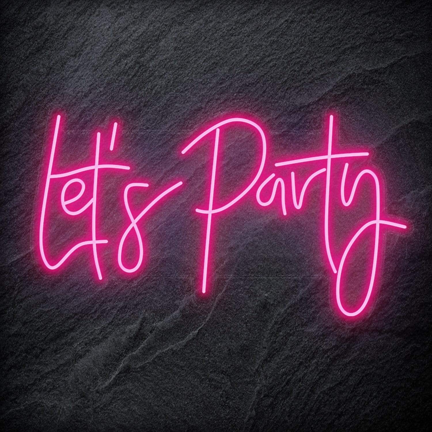 "Let´s Party " LED Neon Schriftzug - NEONEVERGLOW