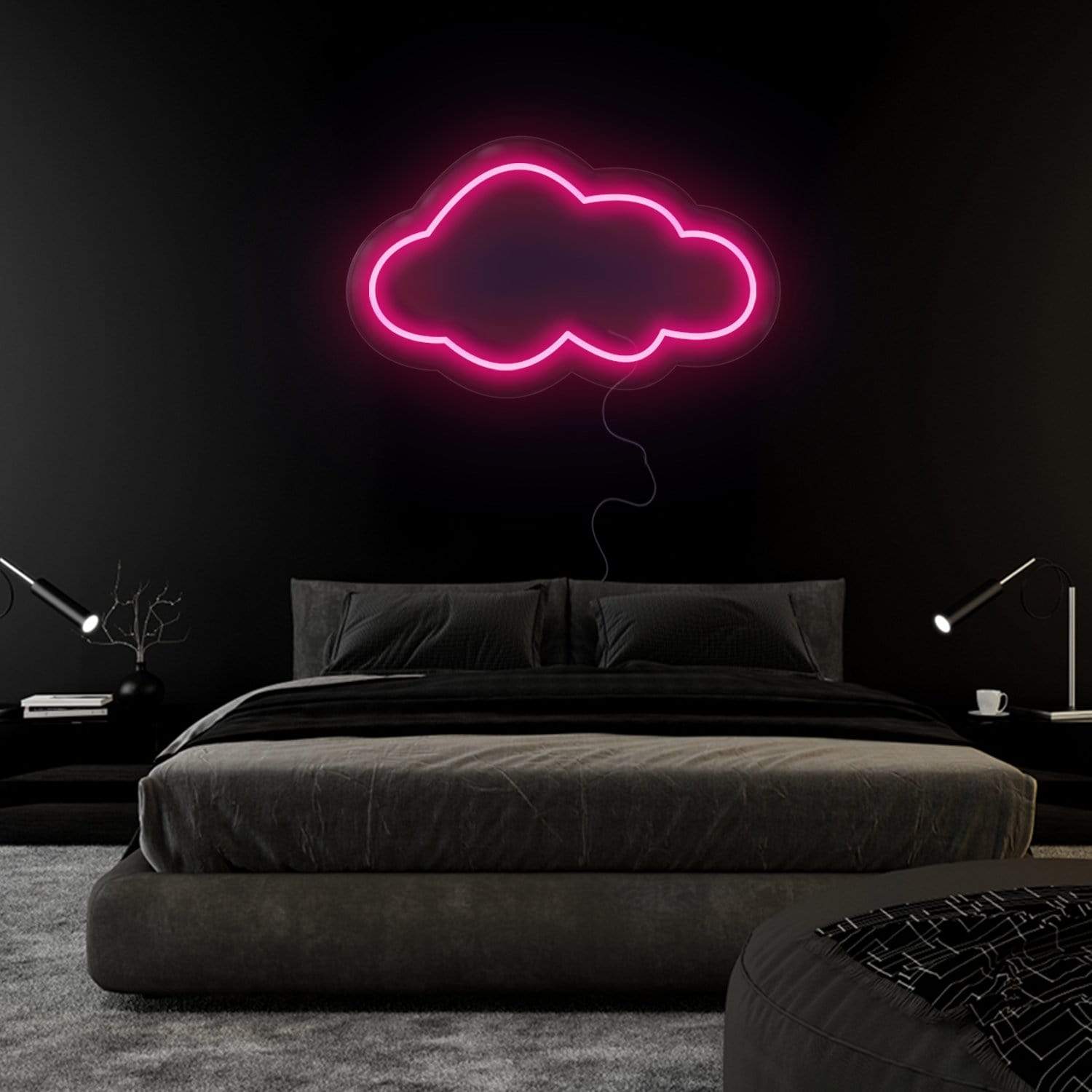 "Wolke" LED Neonschild Sign - NEONEVERGLOW