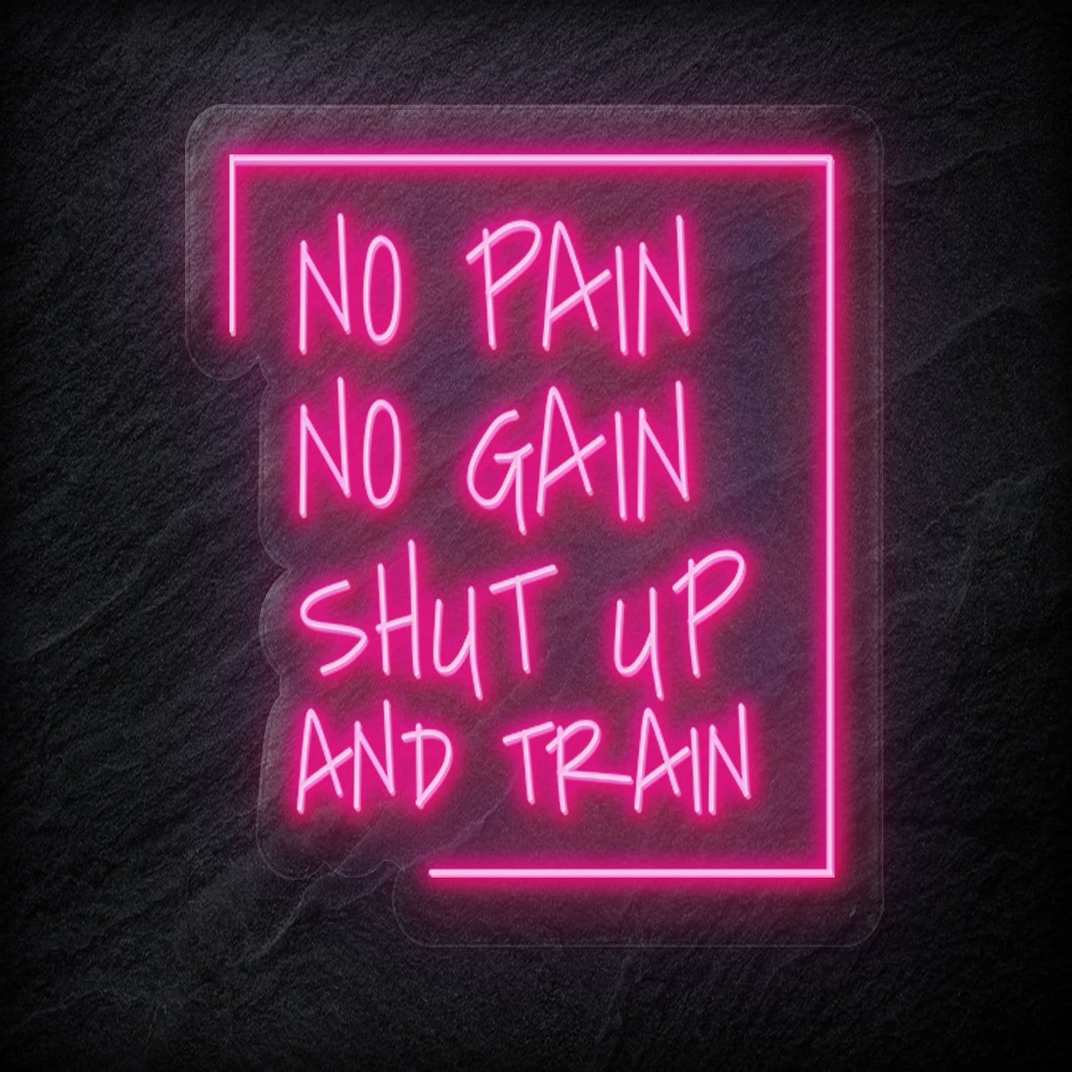 "No Pain No Gain " LED Neonschild Sign - NEONEVERGLOW