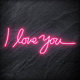 "I Love You" LED Neon Schriftzug Sign - NEONEVERGLOW