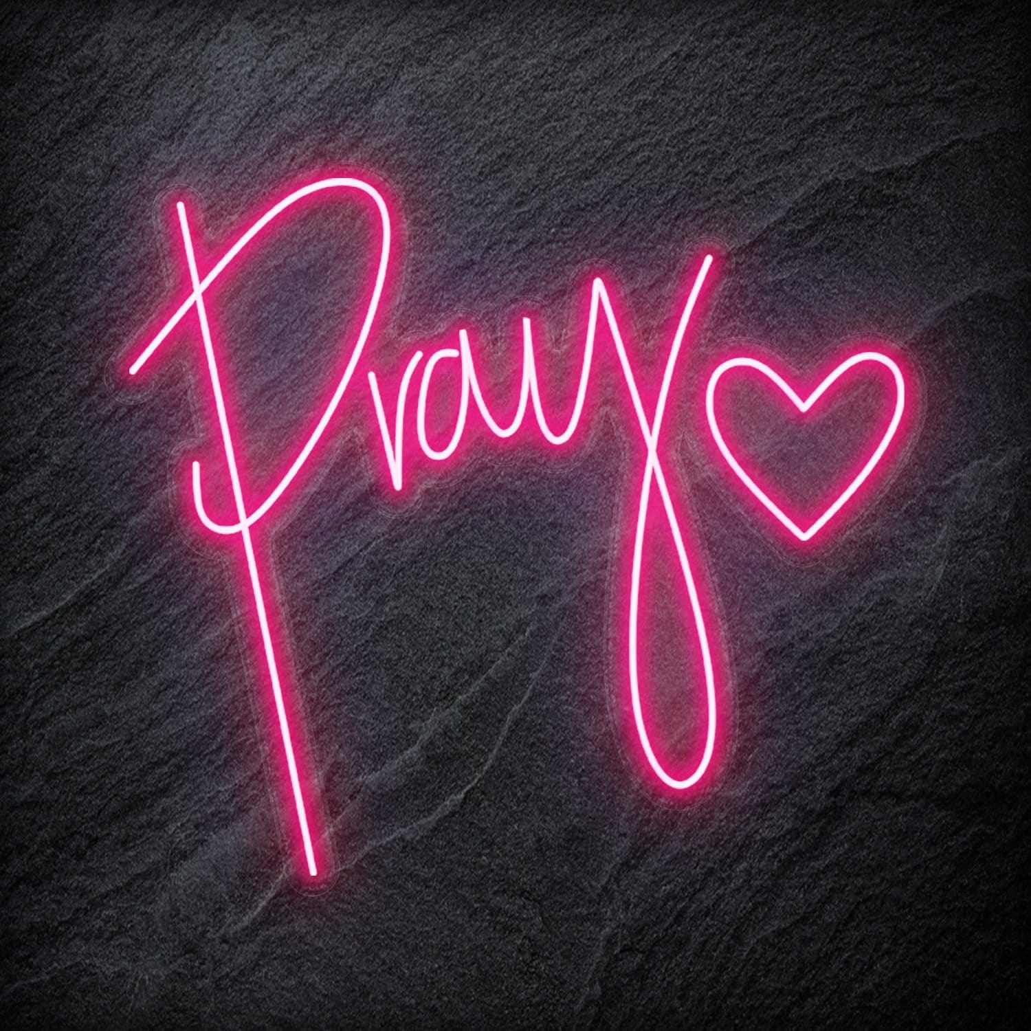 "Pray" LED Neonschild - NEONEVERGLOW