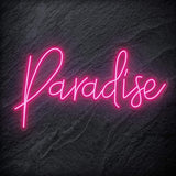 "Paradise"  LED Neon Schriftzug Sign - NEONEVERGLOW