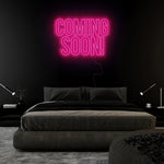 "Coming Soon" LED Neon Sign Schriftzug - NEONEVERGLOW