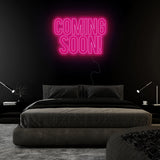 "Coming Soon" LED Neon Sign Schriftzug - NEONEVERGLOW