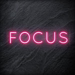 " Focus " LED Neon Sign Schriftzug - NEONEVERGLOW