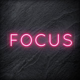 " Focus " LED Neon Sign Schriftzug - NEONEVERGLOW