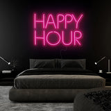 "Happy Hour" LED Neonschild Sign Schriftzug - NEONEVERGLOW