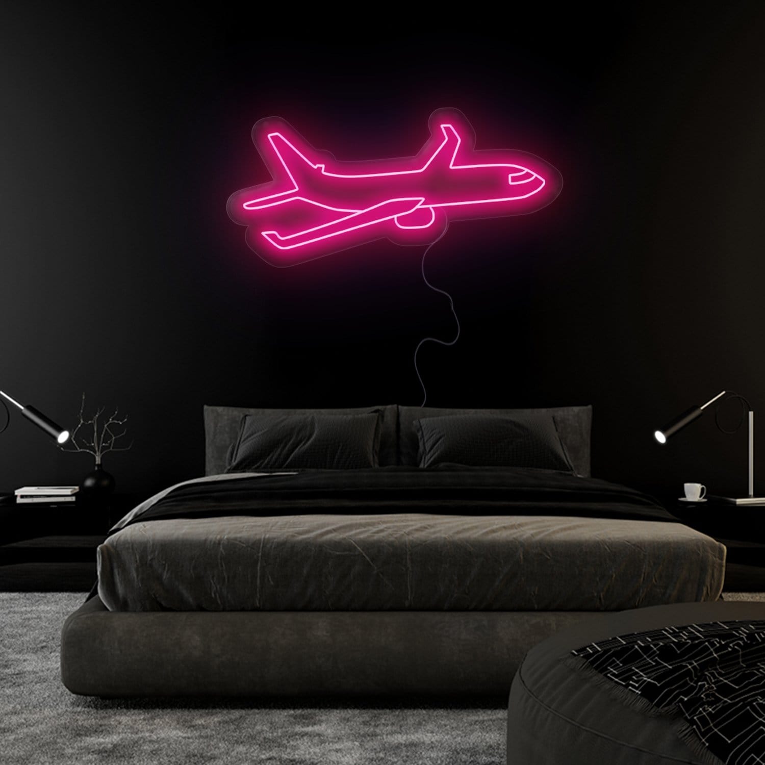 "Flugzeug" LED Neonschild Sign - NEONEVERGLOW