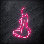 "Girl Frau" LED Neonschild - NEONEVERGLOW