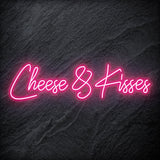 " Cheese & Kisses" LED Neon Schriftzug - NEONEVERGLOW