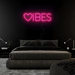 "Herz Vibes" LED Neonschild Sign - NEONEVERGLOW