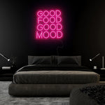 "Good Food Good Mood" LED Neon Sign Schriftzug - NEONEVERGLOW