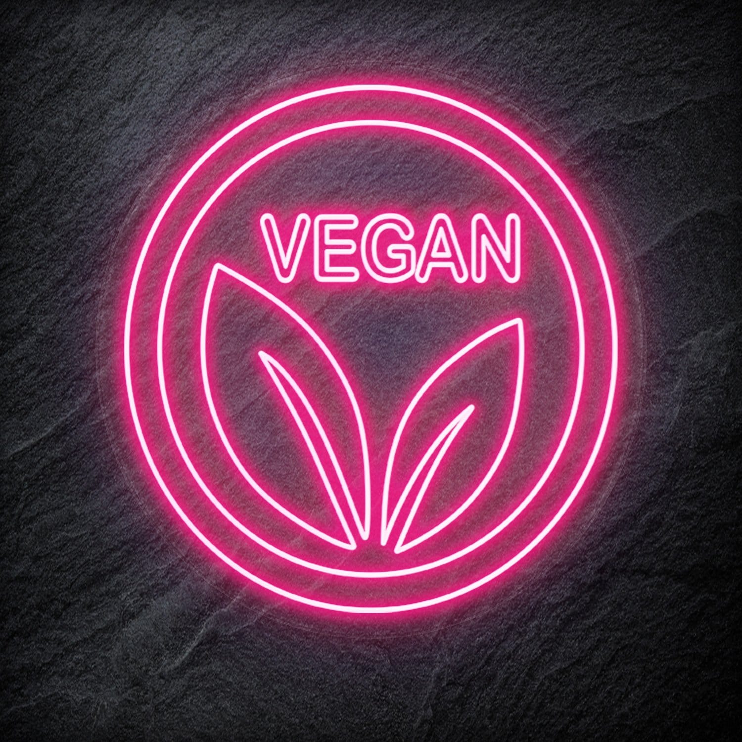 " Vegan" LED Neonschild - NEONEVERGLOW