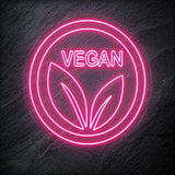 " Vegan" LED Neonschild - NEONEVERGLOW
