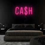 "Cash Cas$H" LED Neon Sign Schriftzug - NEONEVERGLOW