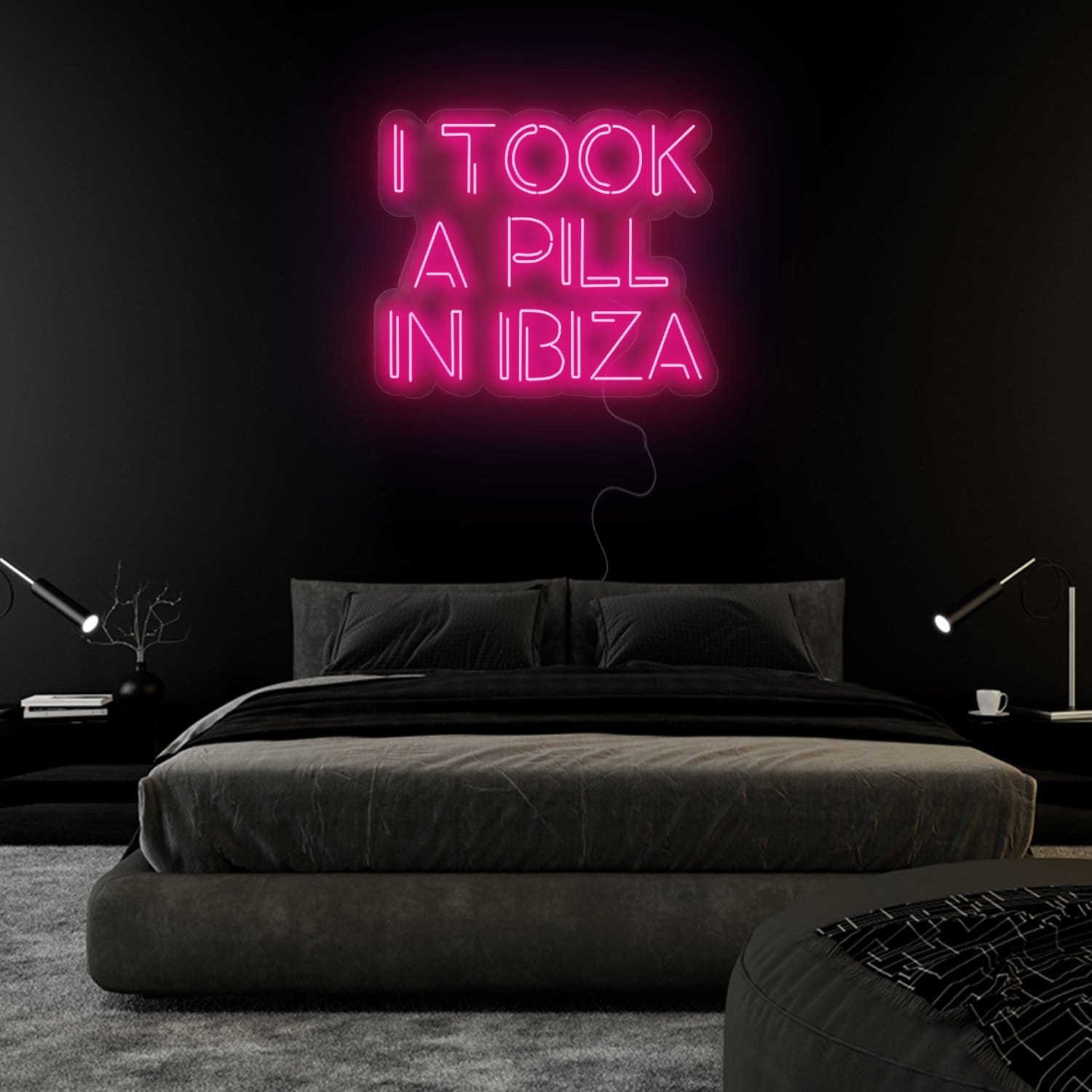 "I Took A Pill In Ibiza" LED Neon Sign Schriftzug - NEONEVERGLOW