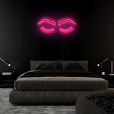 "Lashes" LED Neonschild Sign - NEONEVERGLOW